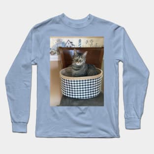 Kitty in a Basket Long Sleeve T-Shirt